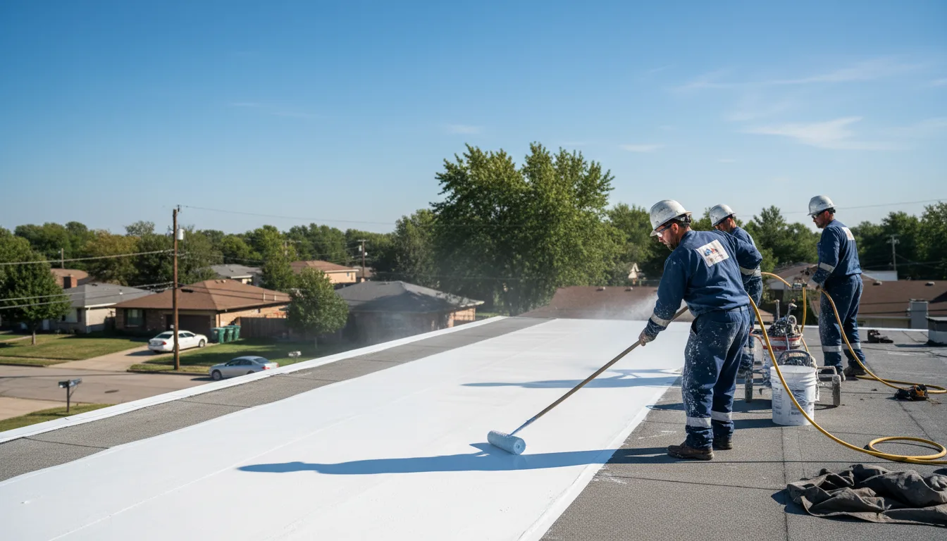Commercial roof coating in Waldo, AR near me